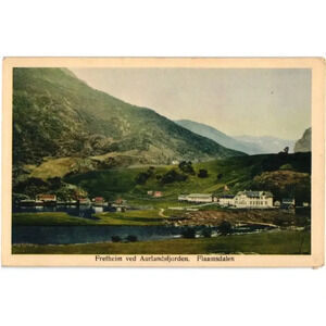 Fretheim Ved Aurlandsfjorden. Flaamsdalen Norway Postcard